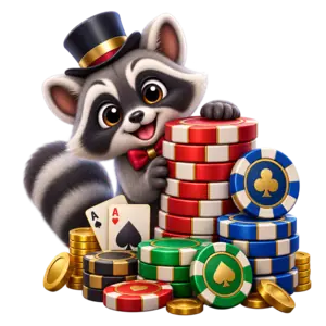 Raccoon mascot